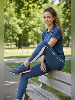 Nike Zoom Pegasus 34 Women's Shoes Size 9 Blue Running Sneakers